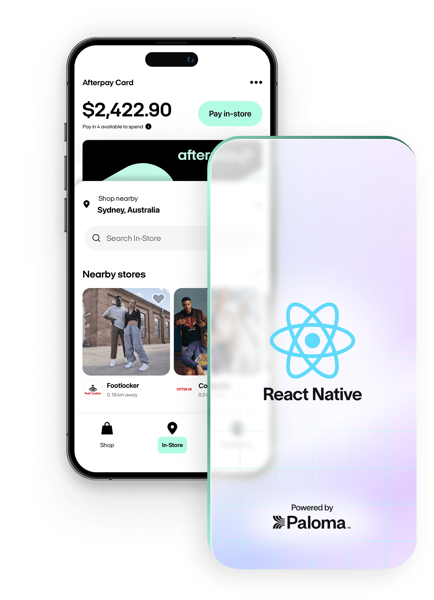 React Native codebase app interfaces